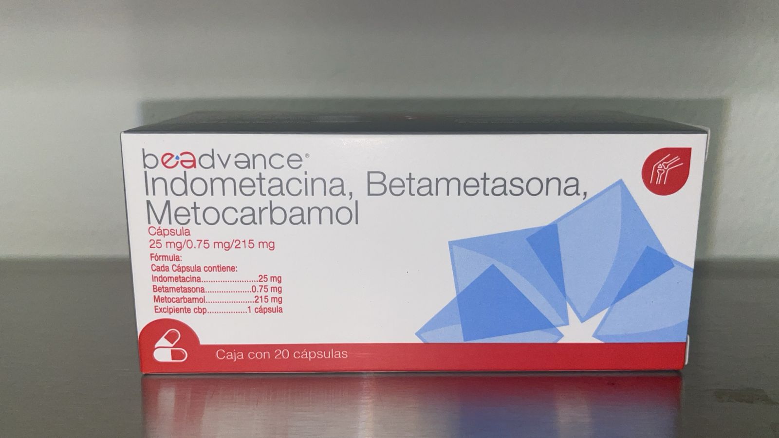 Beadvance Indometacina, Betametasona, Metocarbamol vista 2