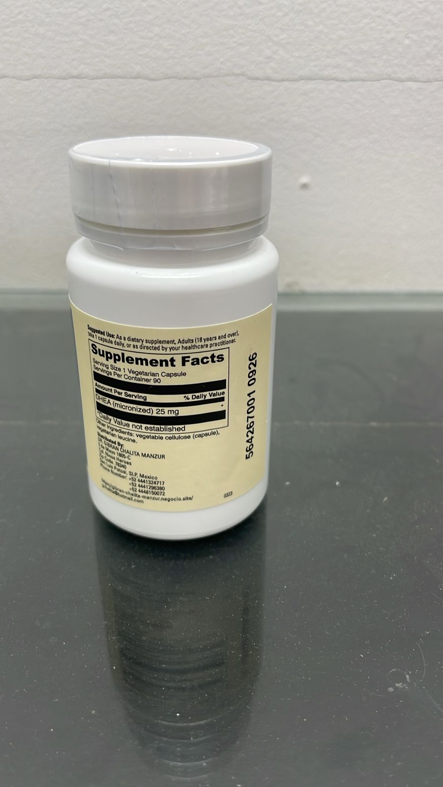 DHEA Micronozado 25 mg vista 2