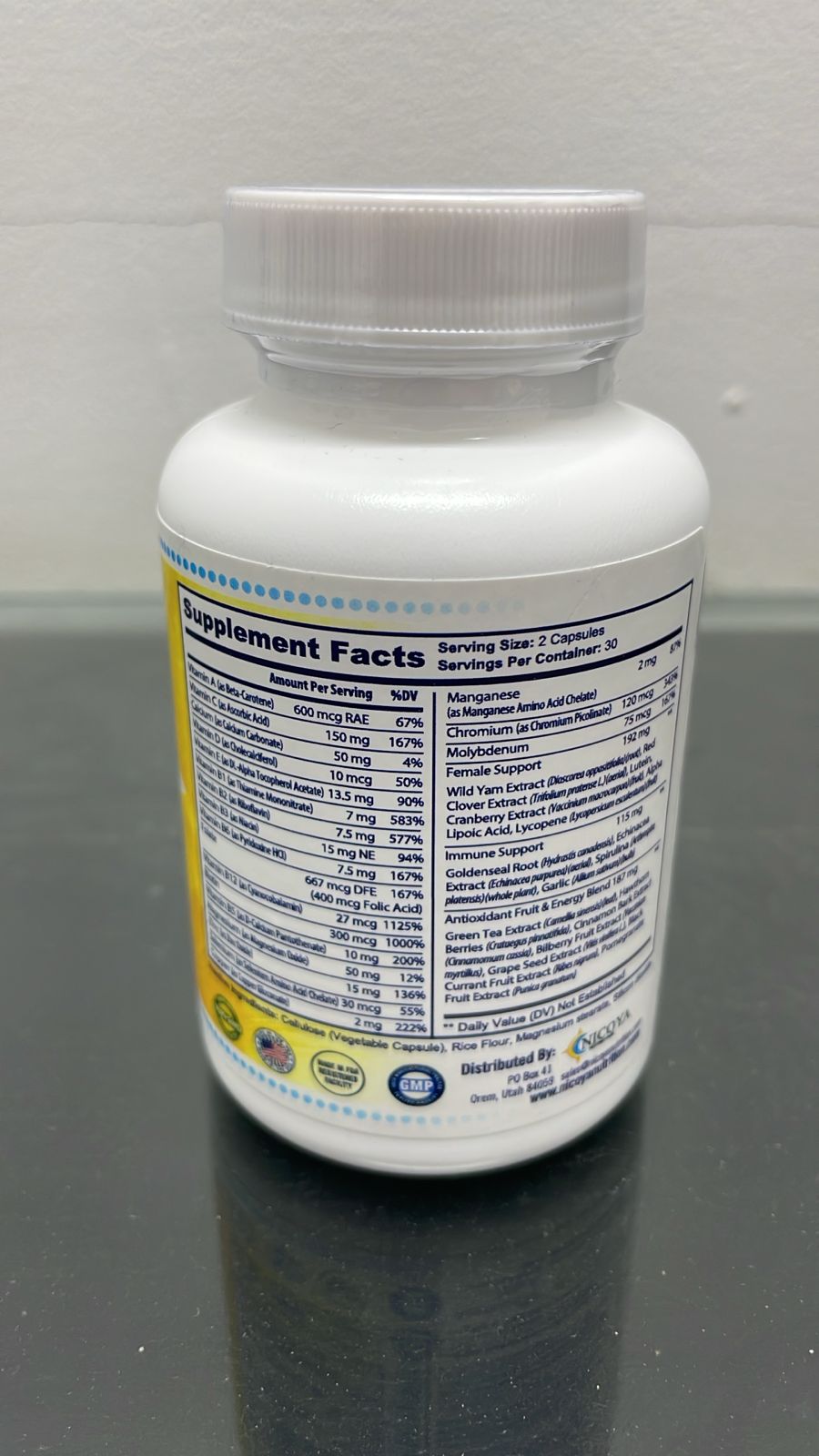 Women’s Multivitamin 500mg vista 2
